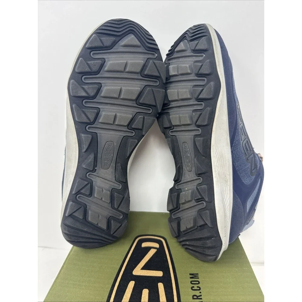 KEEN Women's TERRADORA FLEX Waterproof Hiking Sneakers Size 6.5 INDIGO/PEACH